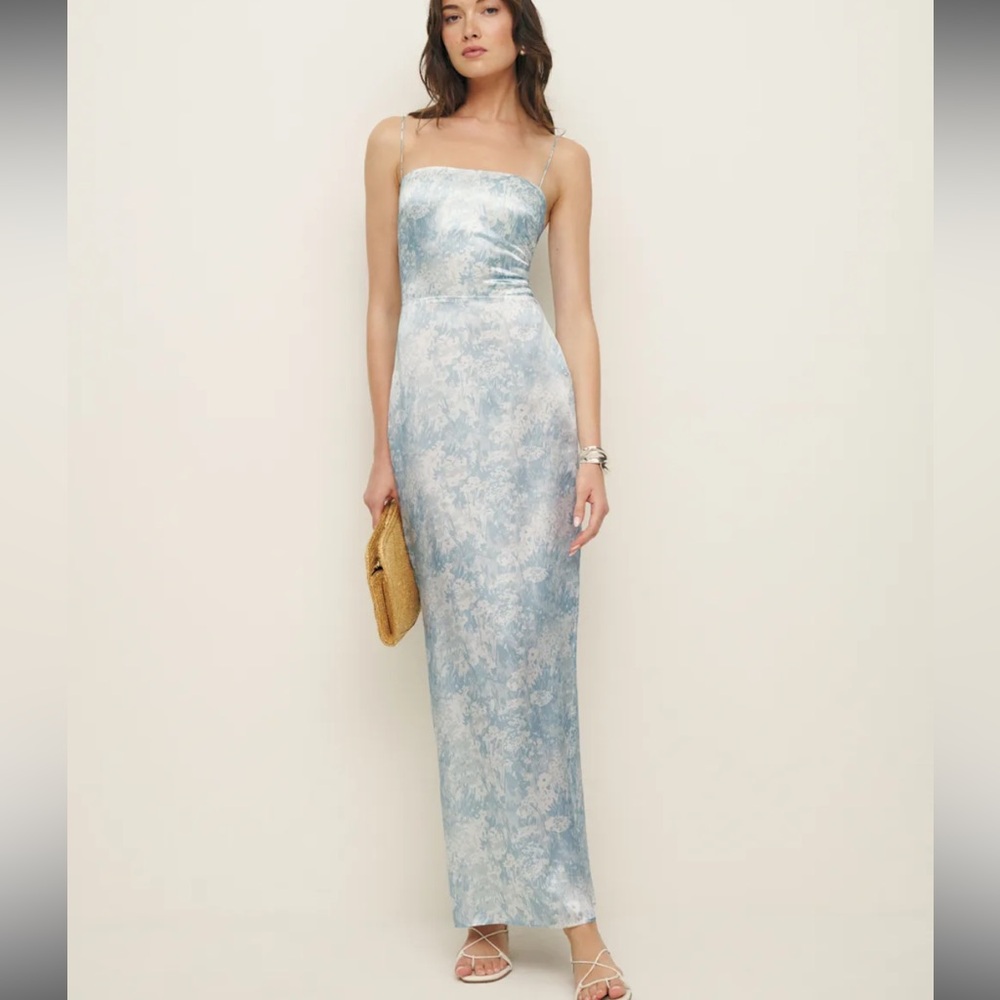 Reformation Blue Floral Women's Dress